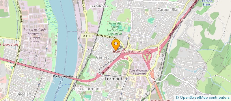 localisation de l'entreprise MONSIEUR KEVIN PONTHIEU  LORMONT