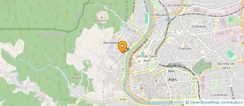 localisation de l'entreprise MONSIEUR KEVIN PONTIER  ALES