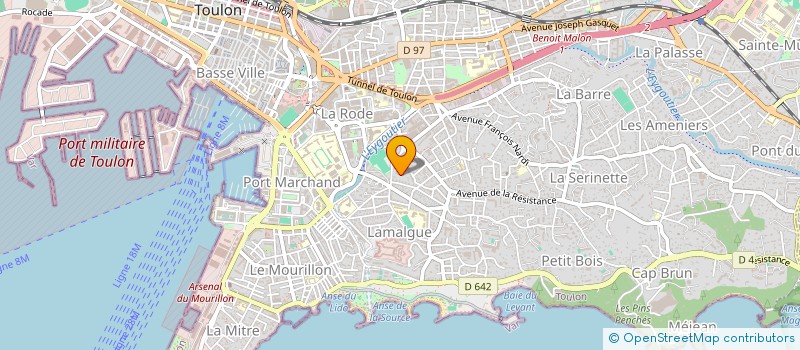 localisation de l'entreprise MONSIEUR KEVIN POQUET  OLLIOULES