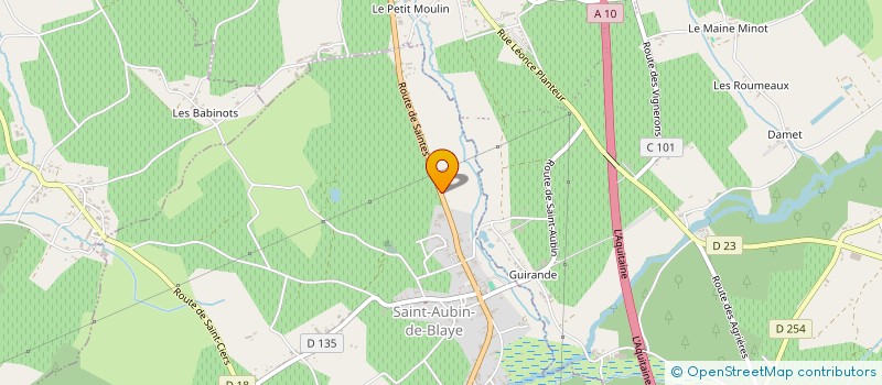 localisation de l'entreprise MONSIEUR KEVIN POTIER  SAINT-AUBIN-DE-BLAYE