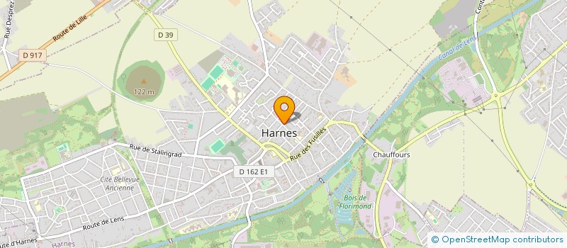 localisation de l'entreprise MONSIEUR KEVIN POUCHAIN  HARNES