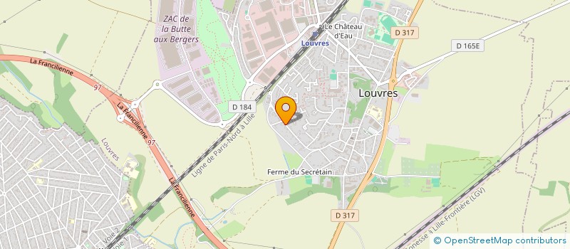 localisation de l'entreprise MONSIEUR KEVIN POULET  LOUVRES