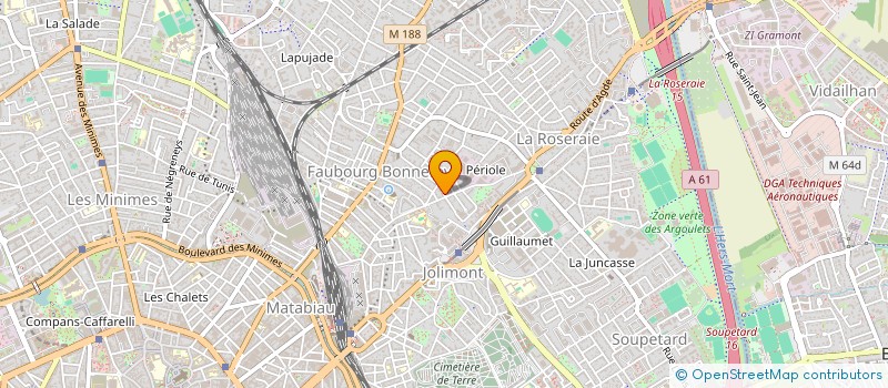 localisation de l'entreprise MONSIEUR KEVIN POULON à TOULOUSE