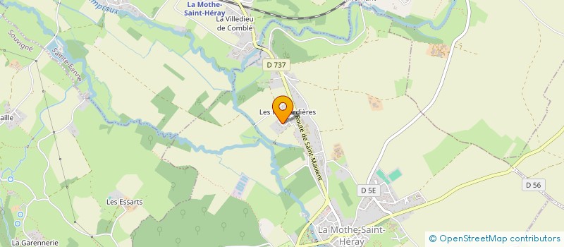 localisation de l'entreprise MONSIEUR KEVIN POUPARD  LA MOTHE-SAINT-HERAY