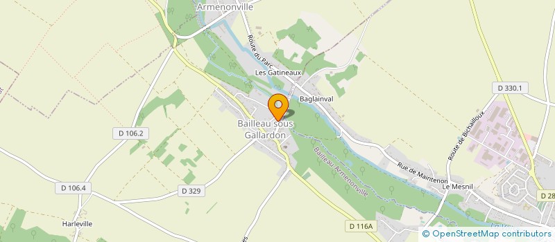 localisation de l'entreprise MONSIEUR KEVIN POUSSIN à BAILLEAU-ARMENONVILLE