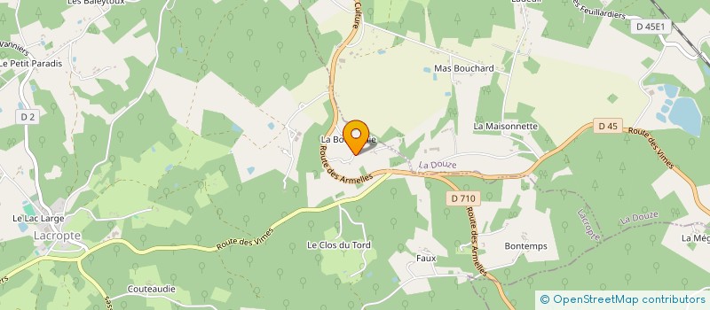 localisation de l'entreprise MONSIEUR KEVIN POUVY  LACROPTE