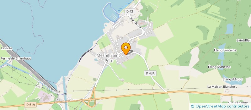 localisation de l'entreprise MONSIEUR KEVIN PRALAINT  MESNIL-SAINT-PERE