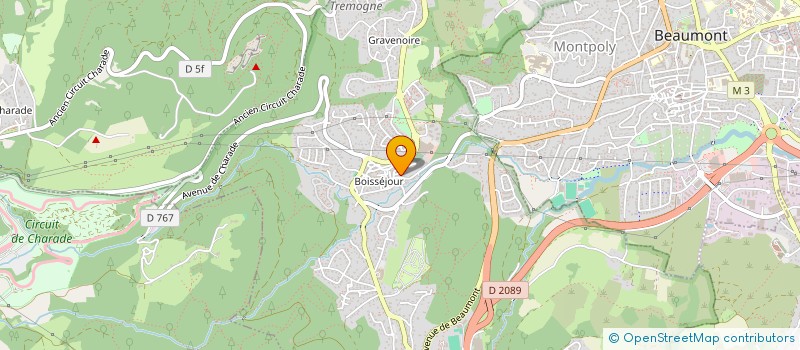 localisation de l'entreprise MONSIEUR KEVIN PROVENCHERE  CEYRAT