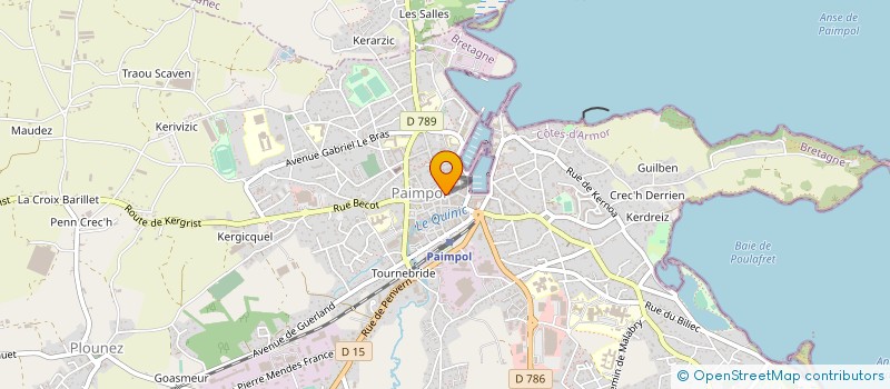 localisation de l'entreprise MONSIEUR KEVIN PRUD'HOMME  PAIMPOL