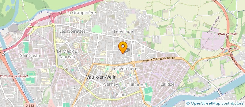 localisation de l'entreprise MONSIEUR KEVIN PUECH  VAULX-EN-VELIN