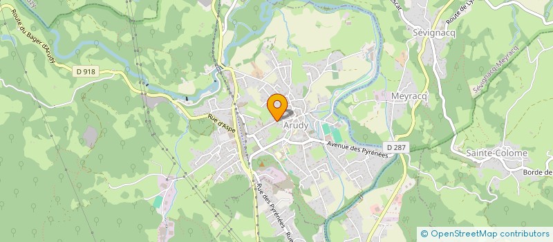 localisation de l'entreprise MONSIEUR KEVIN QUEFFELEC à ARUDY