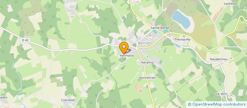 localisation de l'entreprise MONSIEUR KEVIN QUEMENER  BERRIEN