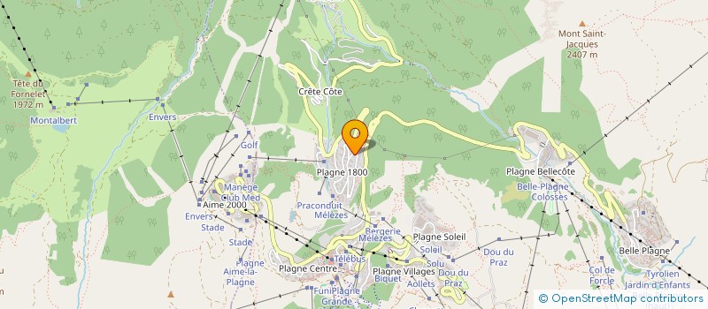 localisation de l'entreprise MONSIEUR KEVIN QUEMENER  LA PLAGNE TARENTAISE