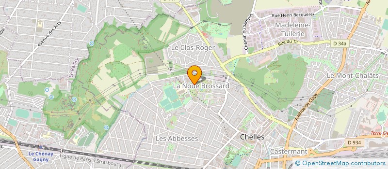 localisation de l'entreprise MONSIEUR KEVIN RABINEAU  CHELLES