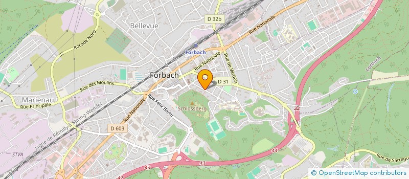 localisation de l'entreprise MONSIEUR KEVIN RACH  FORBACH