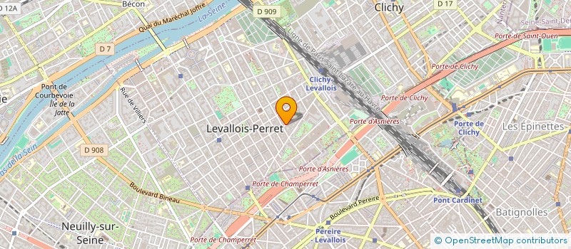 localisation de l'entreprise MONSIEUR KEVIN RACINOUX à LEVALLOIS-PERRET