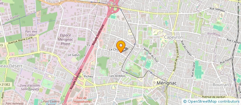 localisation de l'entreprise MONSIEUR KEVIN RAHAJASON  MERIGNAC