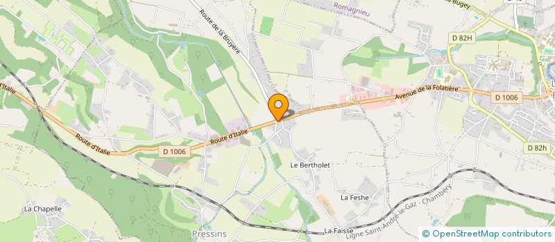 localisation de l'entreprise MONSIEUR KEVIN RAIA  PRESSINS