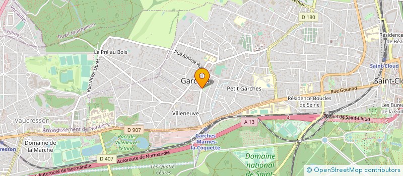 localisation de l'entreprise MONSIEUR KEVIN RAINFRAY à GARCHES