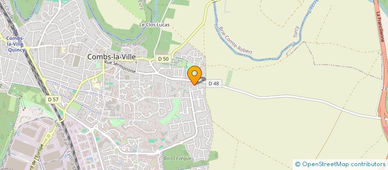 localisation de l'entreprise MONSIEUR KEVIN RASKOPF  COMBS-LA-VILLE