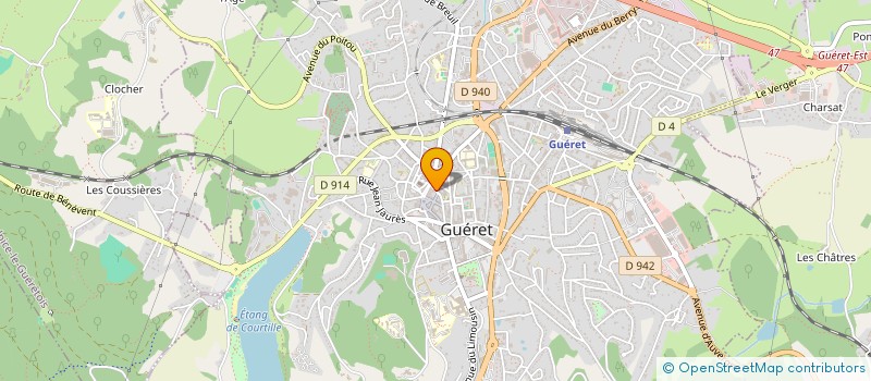 localisation de l'entreprise MONSIEUR KEVIN REBEIX à GUERET