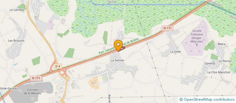 localisation de l'entreprise MONSIEUR KEVIN REBOURS  DONGES