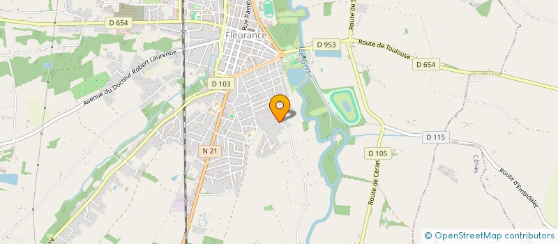 localisation de l'entreprise MONSIEUR KEVIN REINAUDO  FLEURANCE