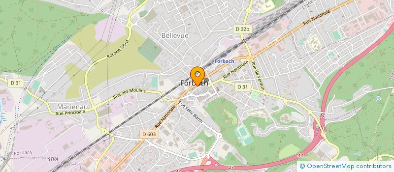 localisation de l'entreprise MONSIEUR KEVIN REINHARDT  FORBACH