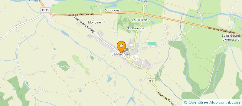 localisation de l'entreprise MONSIEUR KEVIN RENAY  SALVAGNAC