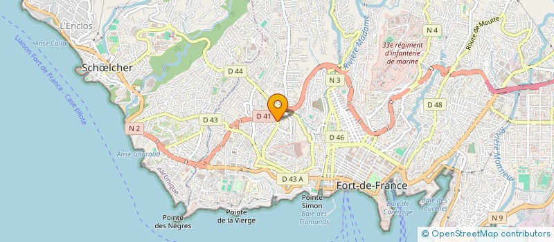 localisation de l'entreprise MONSIEUR KEVIN RENO  FORT-DE-FRANCE