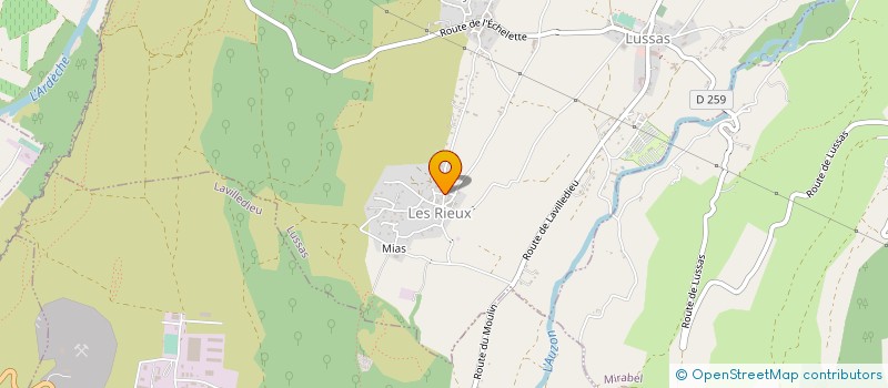 localisation de l'entreprise MONSIEUR KEVIN RENOU  LUSSAS