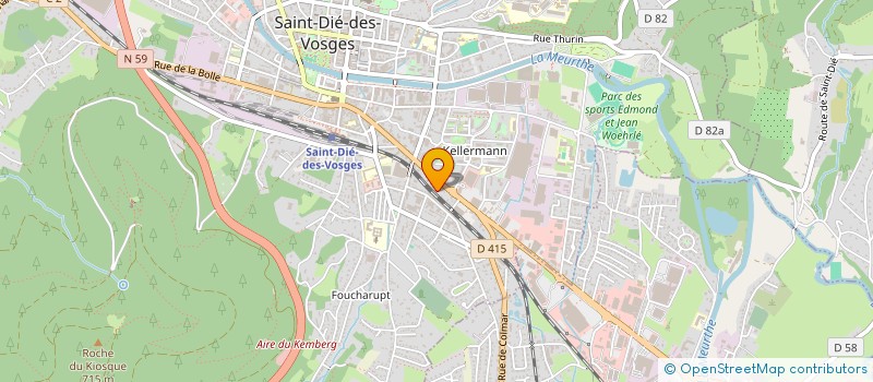 localisation de l'entreprise MONSIEUR KEVIN RICHARD à SAINT DIE DES VOSGES