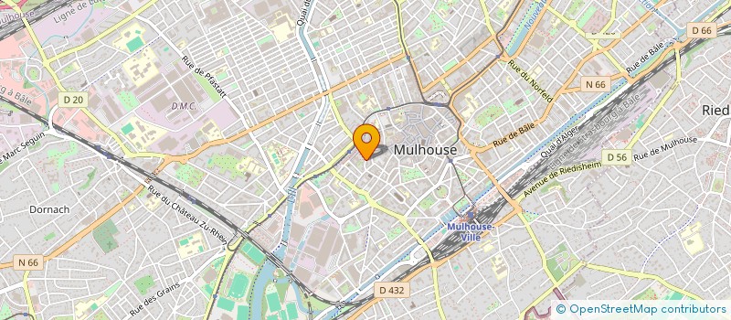 localisation de l'entreprise MONSIEUR KEVIN RIEDWEG  MULHOUSE