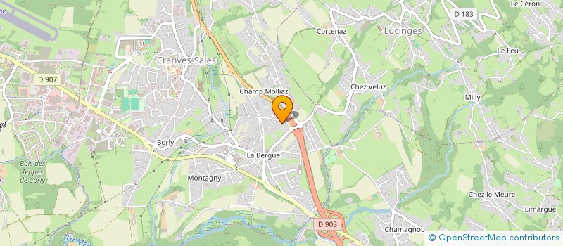 localisation de l'entreprise MONSIEUR KEVIN RIEGER  CRANVES-SALES