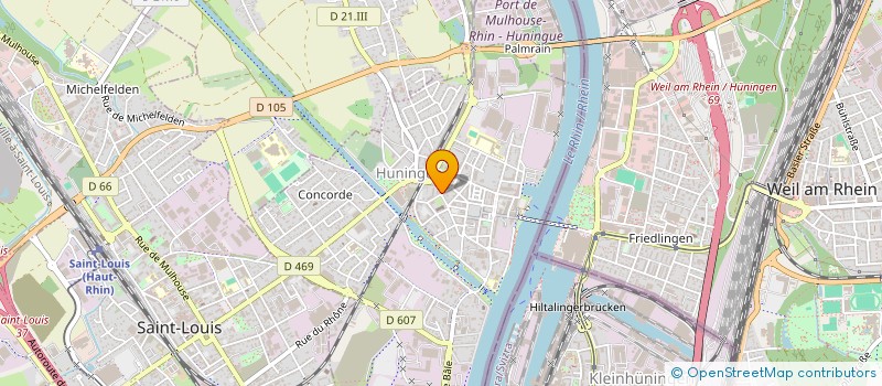 localisation de l'entreprise MONSIEUR KEVIN RISTEA  HUNINGUE