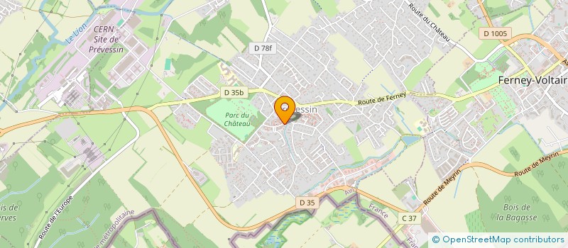 localisation de l'entreprise MONSIEUR KEVIN RIVOIRE  PREVESSIN-MOENS