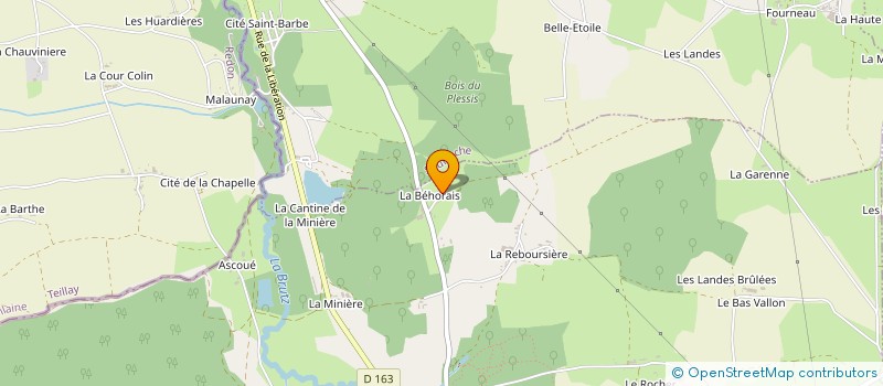 localisation de l'entreprise MONSIEUR KEVIN ROBARD  ROUGE