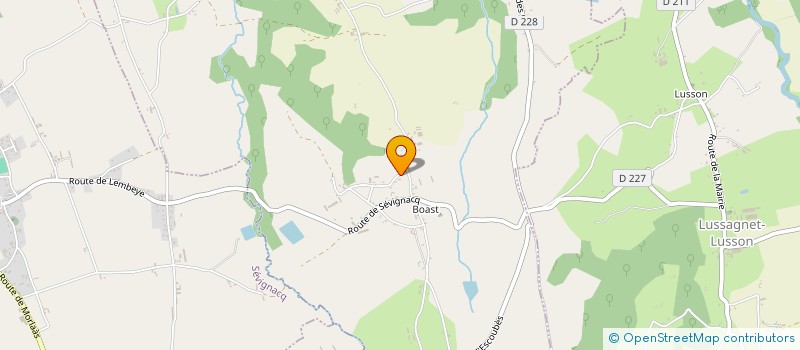 localisation de l'entreprise MONSIEUR KEVIN ROBERT  COSLEDAA-LUBE-BOAST