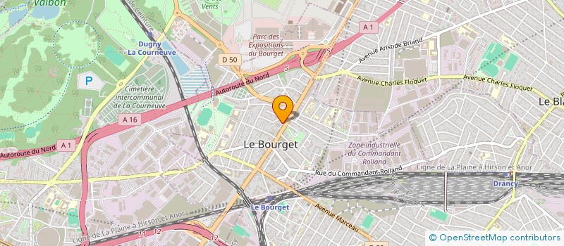 localisation de l'entreprise MONSIEUR KEVIN ROBERT  LE BOURGET