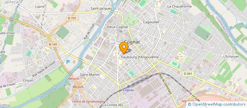 localisation de l'entreprise MONSIEUR KEVIN ROBERT à COGNAC