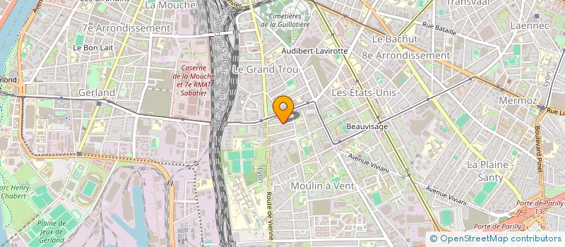 localisation de l'entreprise MONSIEUR KEVIN ROBIER  VENISSIEUX