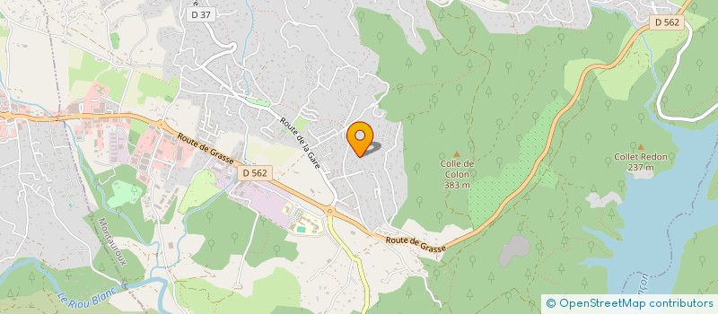 localisation de l'entreprise MONSIEUR KEVIN ROCHE  MONTAUROUX