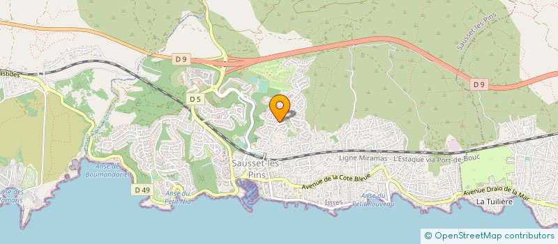 localisation de l'entreprise MONSIEUR KEVIN ROCHETTE  SAUSSET-LES-PINS