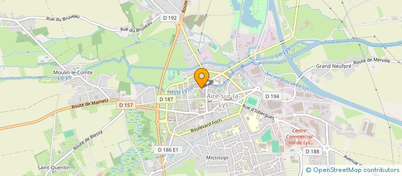 localisation de l'entreprise MONSIEUR KEVIN ROQUE  AIRE-SUR-LA-LYS