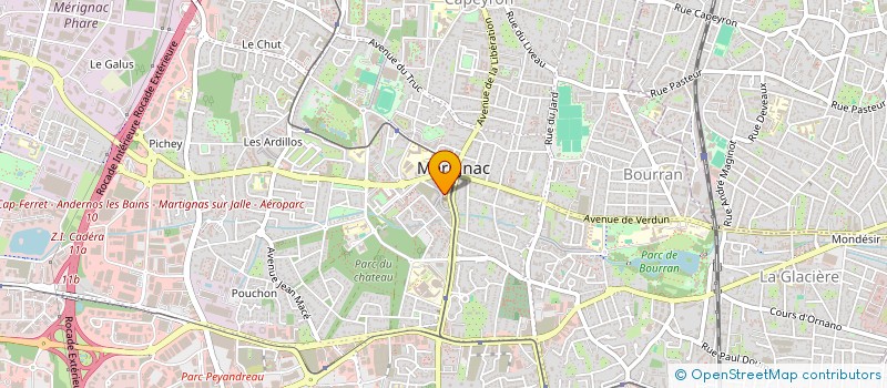 localisation de l'entreprise MONSIEUR KEVIN ROSSINI  MERIGNAC