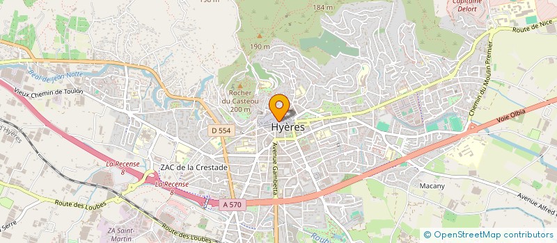 localisation de l'entreprise MONSIEUR KEVIN ROUVIER  HYERES