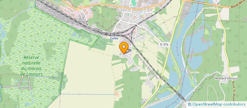 localisation de l'entreprise MONSIEUR KEVIN RUFFIER  CULOZ-BEON