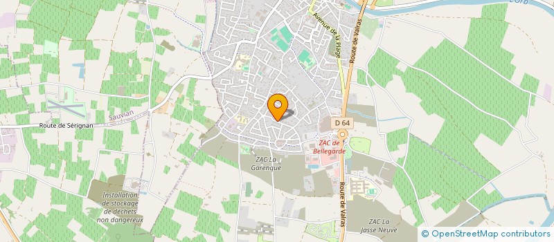 localisation de l'entreprise MONSIEUR KEVIN RUIZ  SERIGNAN