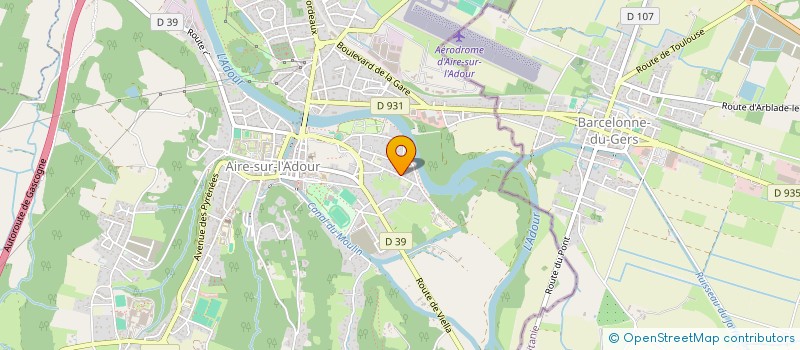 localisation de l'entreprise MONSIEUR KEVIN SABATHE  AIRE-SUR-L'ADOUR