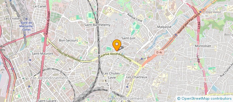 localisation de l'entreprise MONSIEUR KEVIN SABATIER à MARSEILLE